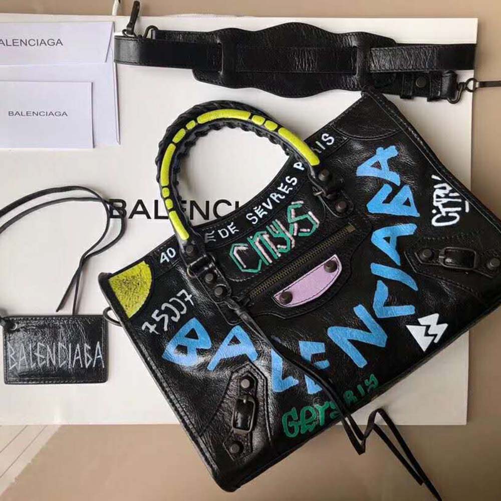 Túi Balenciaga Mini City Graffiti Bag Centimetvn #11 Túi Balenciaga Mini City Graffiti Bag Centimetvn